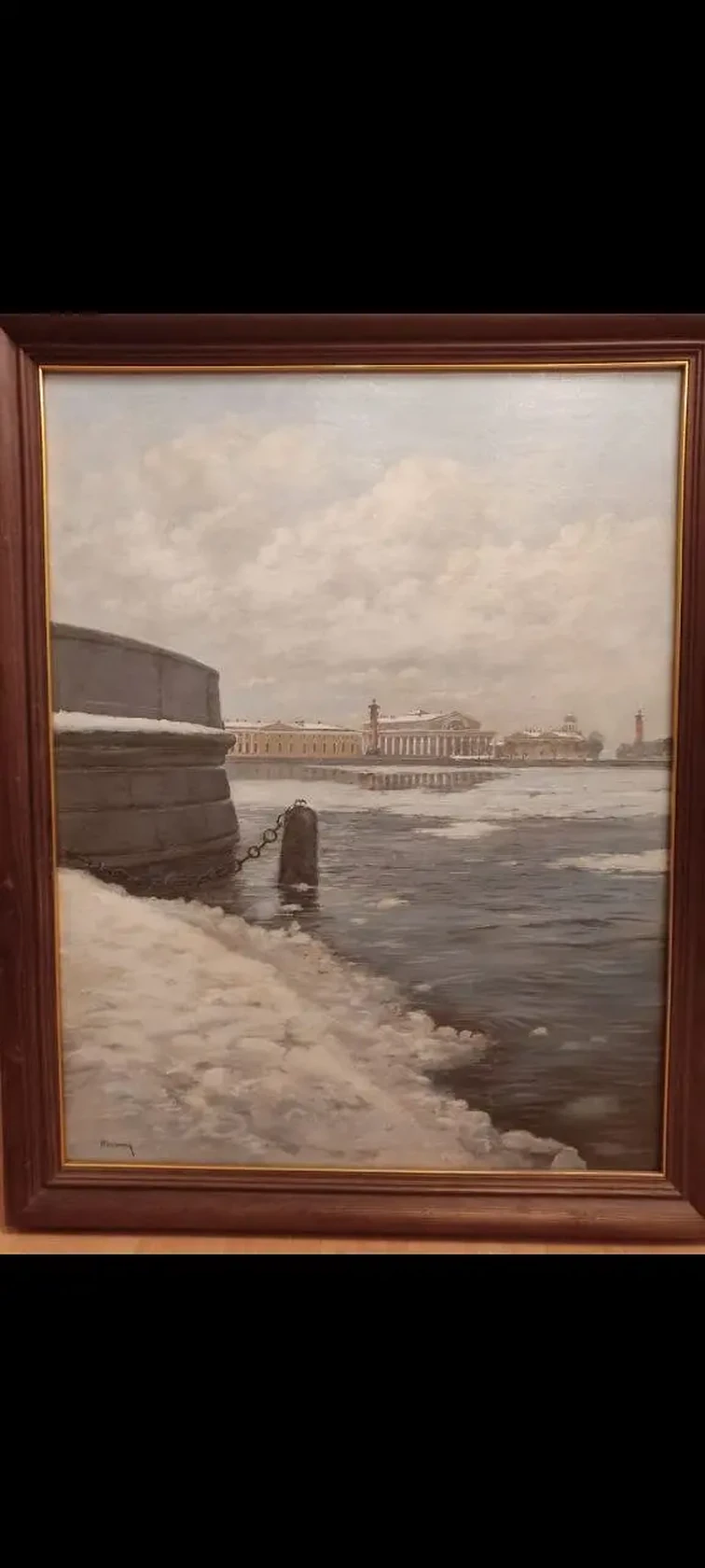 «Вид на Биржу. Санкт-Петербург.», Захаров Ю.В., художник, купить картину.