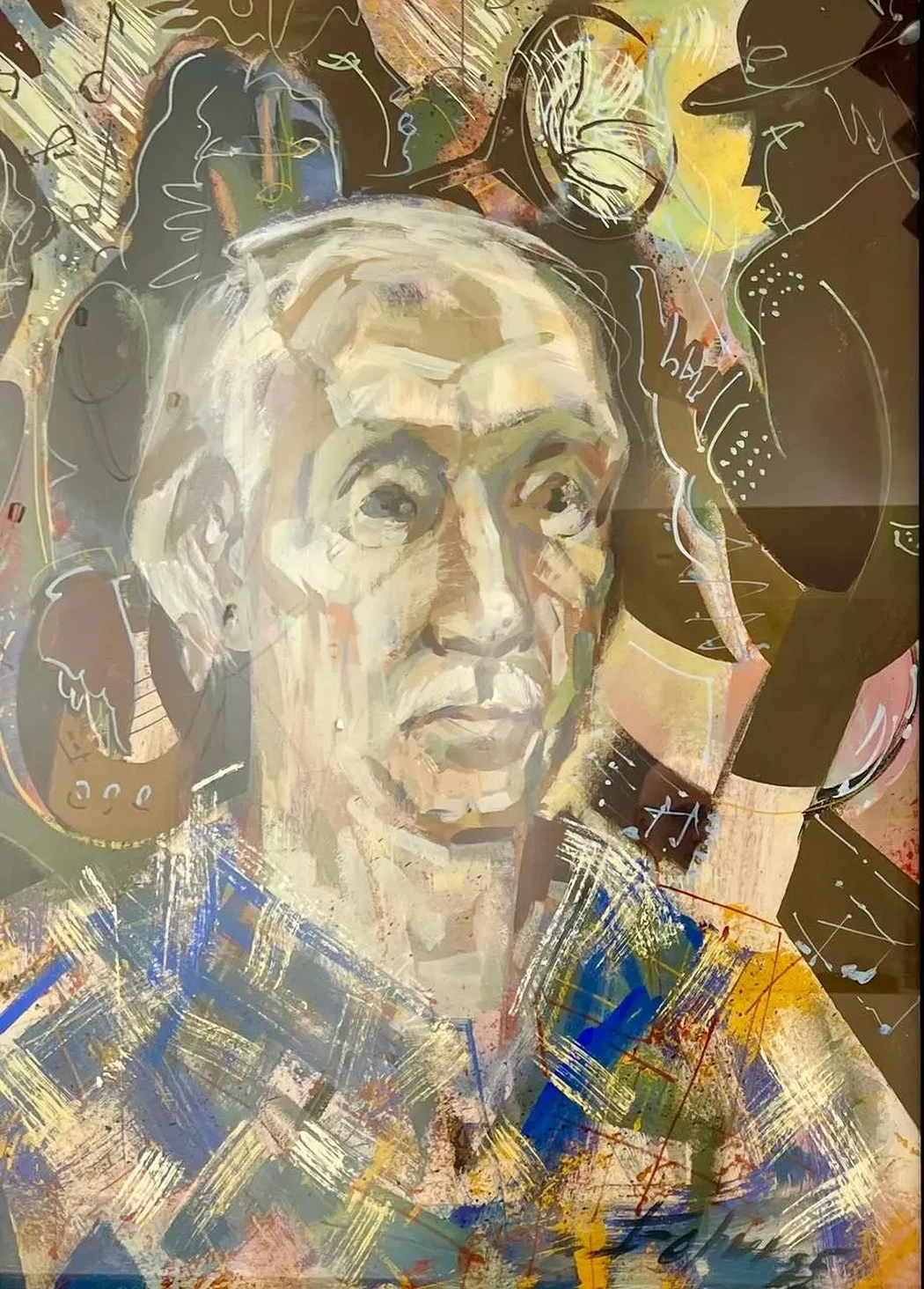 «Автопортрет», Борисов Виктор Глебович, художник, живопись, графика, выставка, галерея ОПХ, выставка «Автопортреты» – XXVIII Международного фестиваля искусств «Сергей Осколков и его друзья»