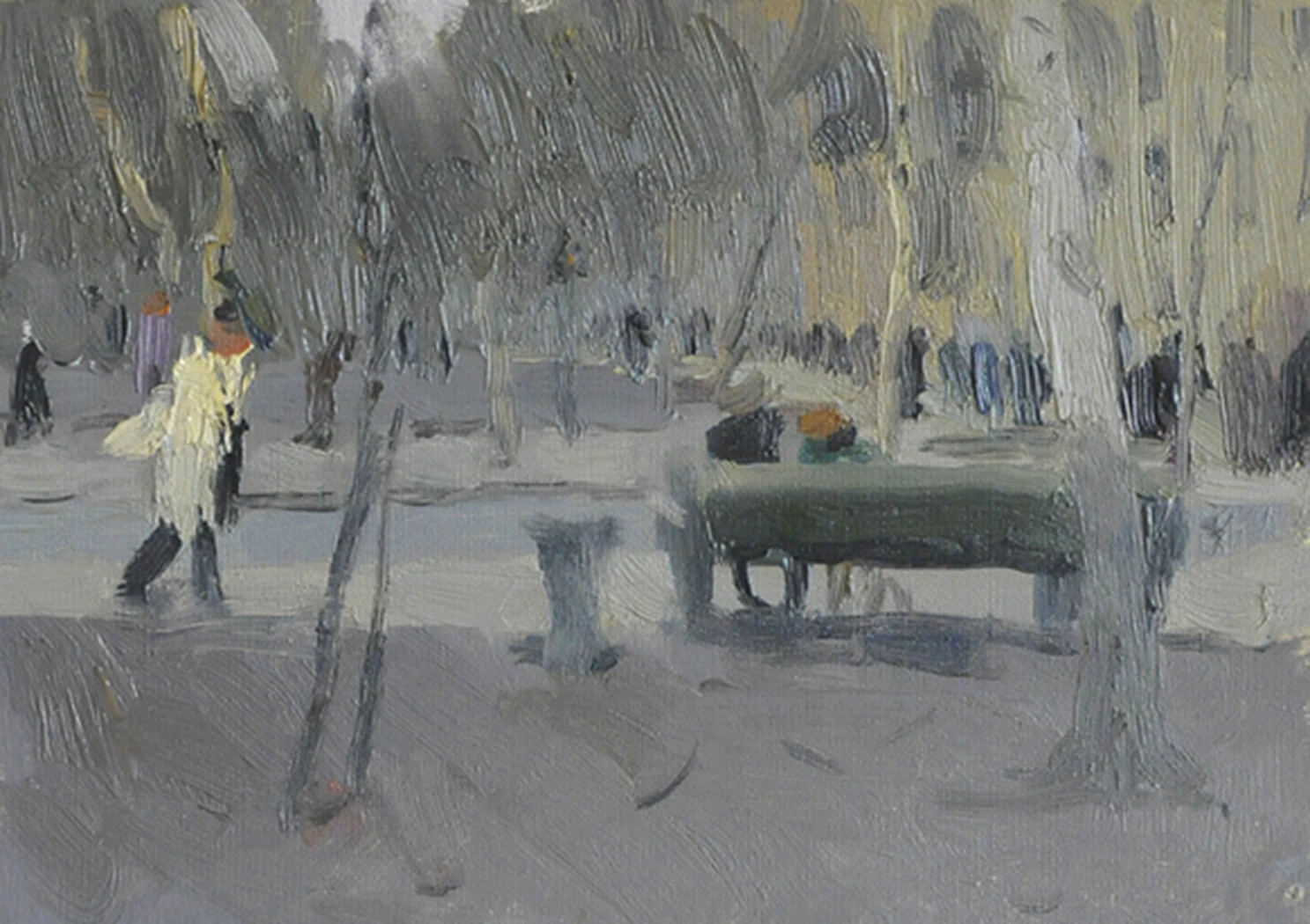 «Большой проспект Васильевского острова», 1966, Лебедев Ю. А.