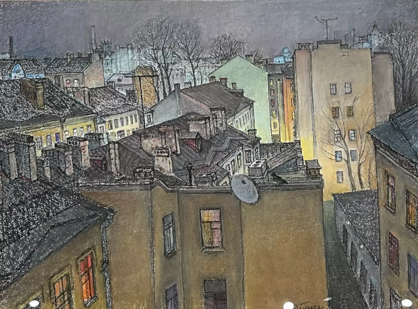 «Крыши. Петроградская», Бекарян Дзовинар Аровна, художник, купить картину