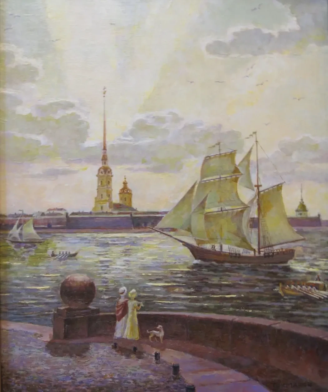 «Нева. Утро», 2006 г. Токмаков О.И., купить картину.
