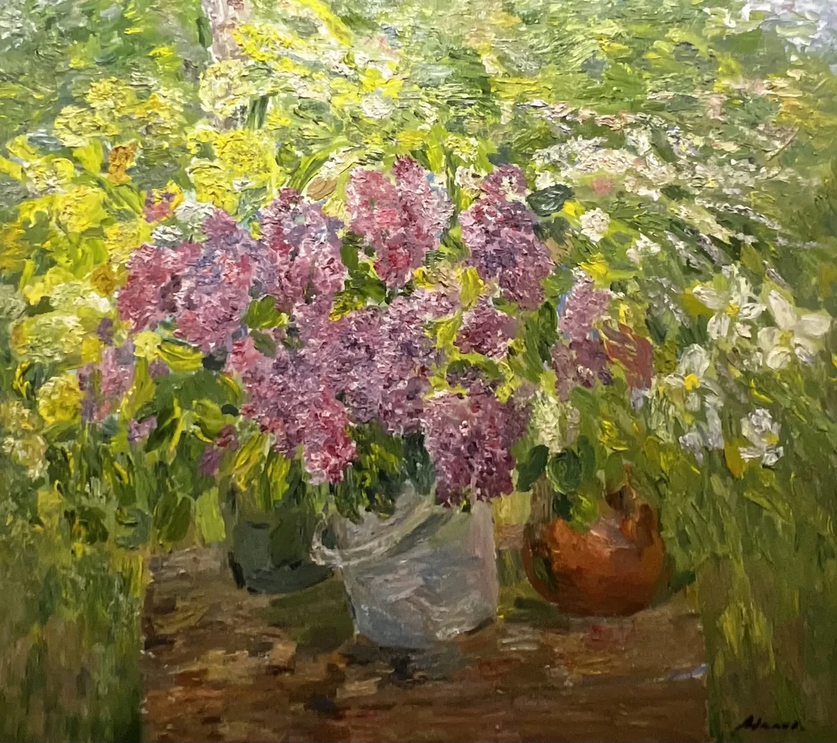 «Сирень», Милова Л.А., художник, купить картину, купить, работы, аукцион, живопись, галерея ОПХ, Bidspirit, бидспирит, магазин