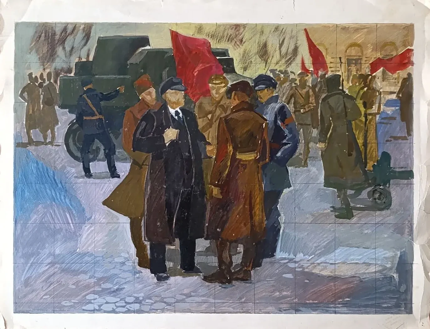«Ленин у броневика» Решетников О.М.