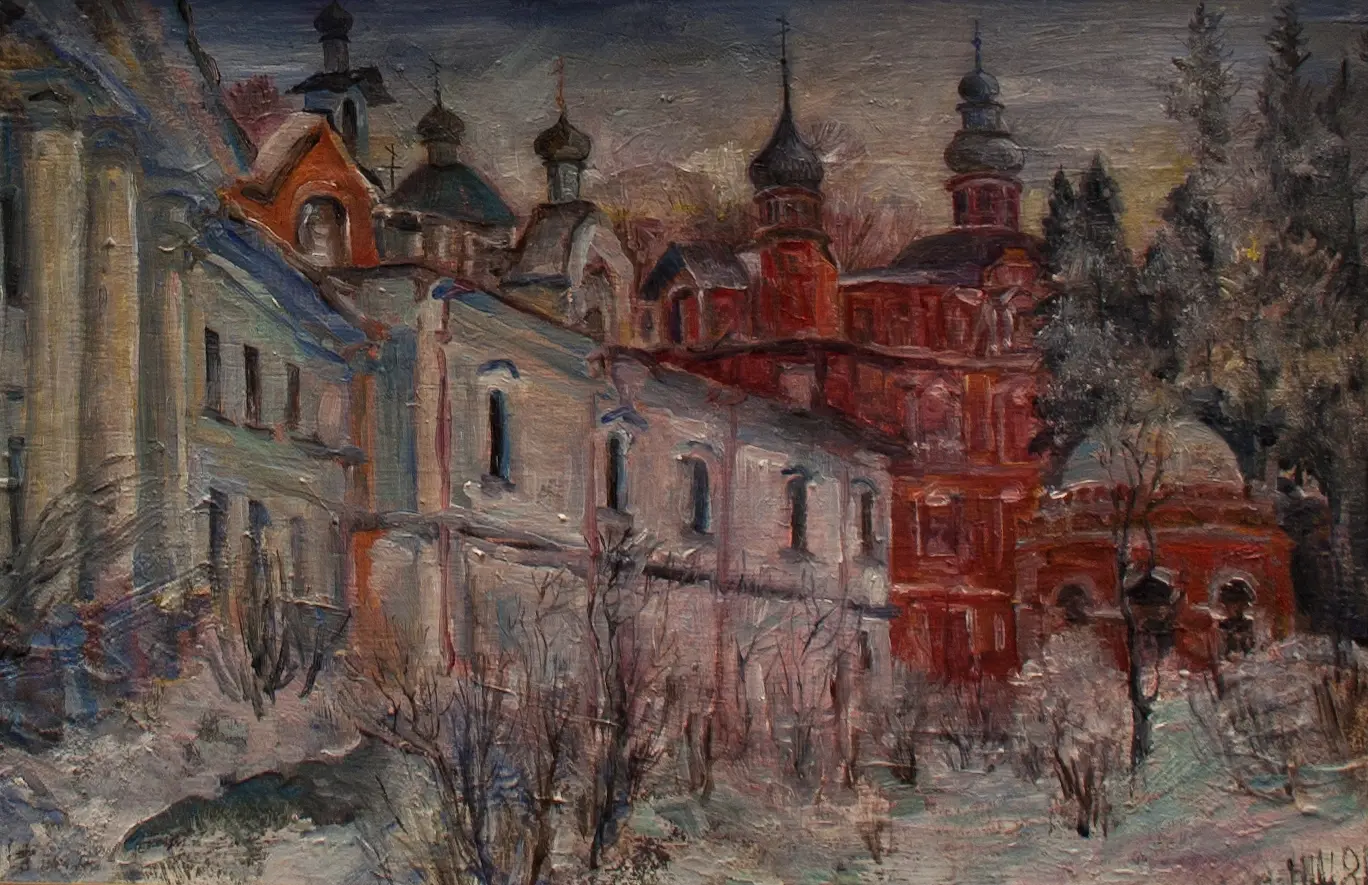 «Дворик в Псково-Печерском монастыре», Шабанова Надежда Сергеевна, художник, купить картину