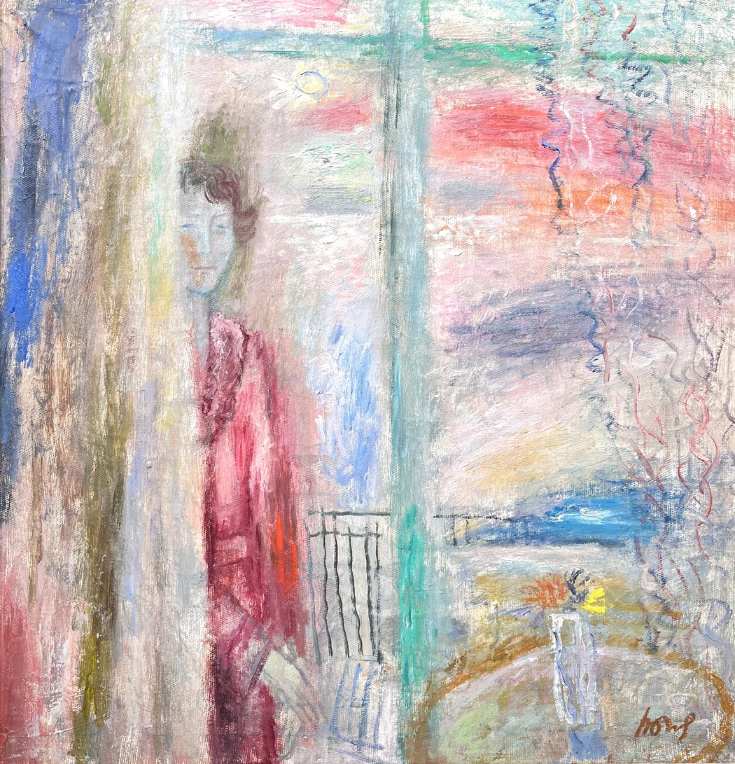«Встреча на озере Джоу-Джоа», Тюленев В.И., картина, живопись