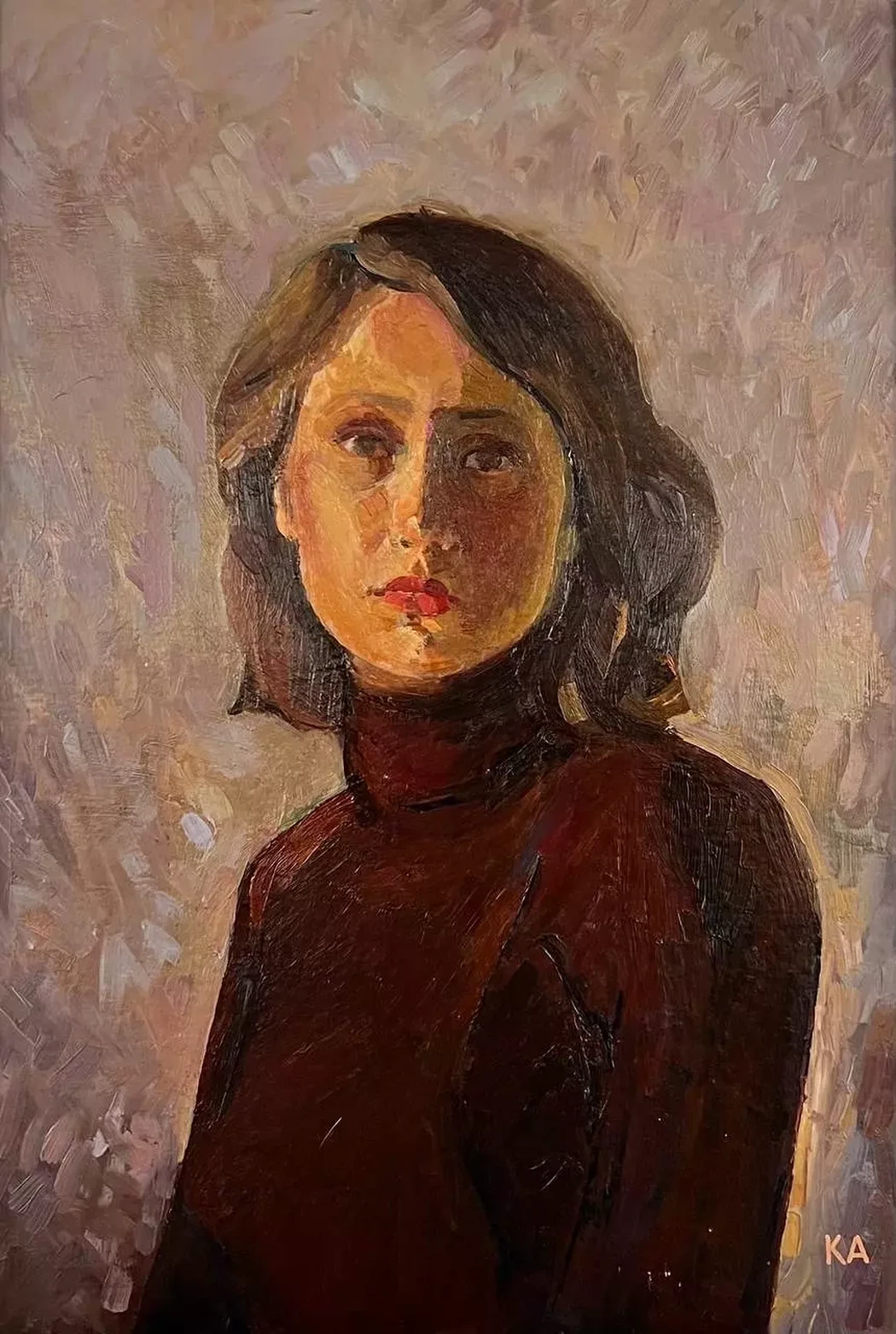 «Автопортрет», Калинина Анжелика, художник, живопись, графика, выставка, галерея ОПХ, выставка «Автопортреты» – XXVIII Международного фестиваля искусств «Сергей Осколков и его друзья»
