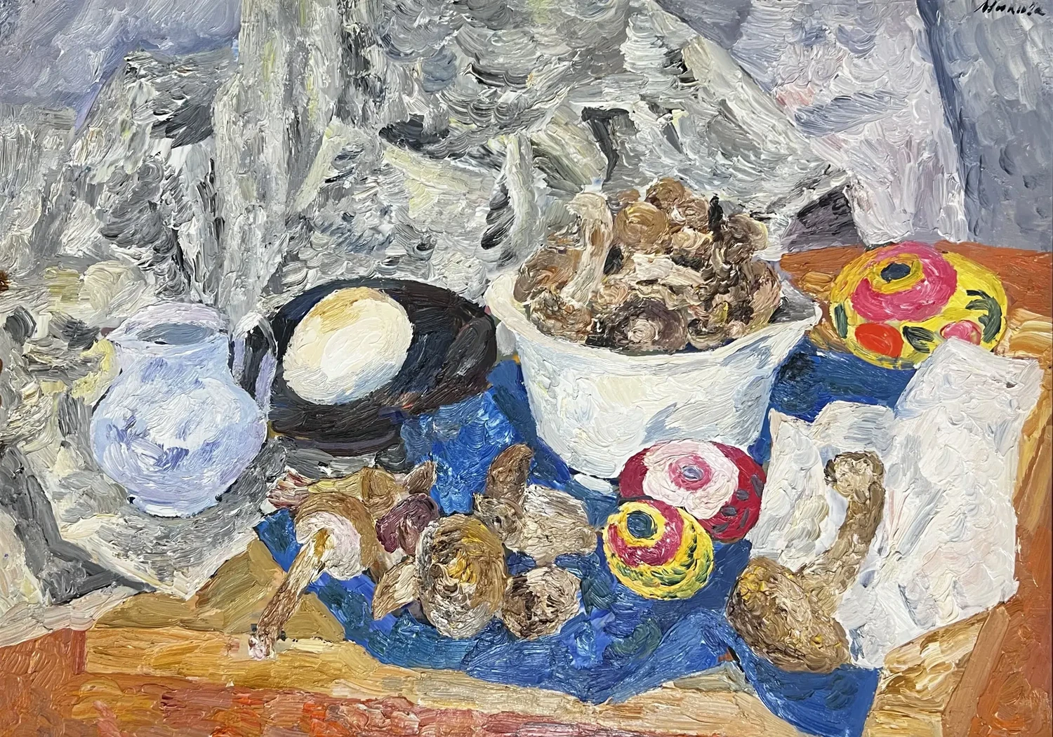 «Натюрморт с кувшином», Милова Л.А., художник, купить картину, купить, работы, аукцион, живопись, галерея ОПХ, Bidspirit, бидспирит, магазин