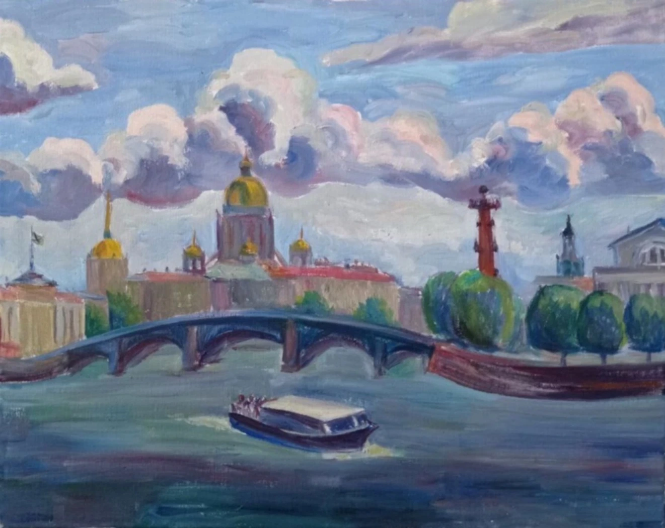 «Ветреный день на Неве», Егошина Вера, художник, купить картину