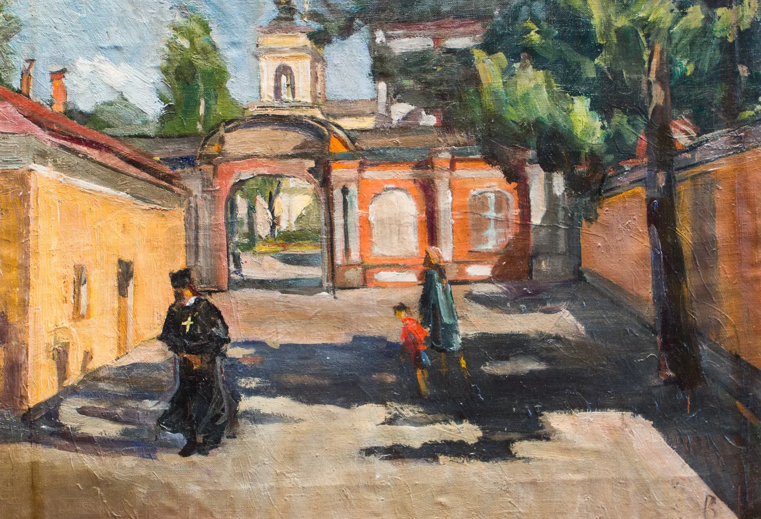 «В Лавре», Новиков Владимир Александрович, художник, купить картину, купить, работы, аукцион, живопись, галерея ОПХ, Bidspirit, бидспирит, магазин, выставка