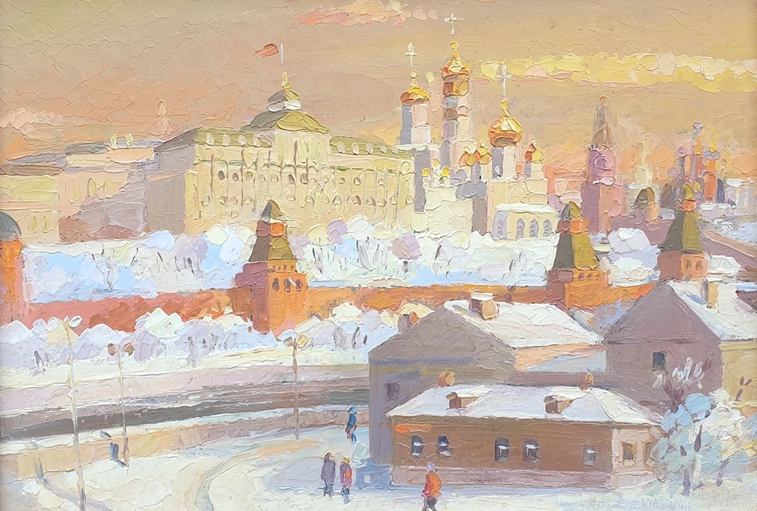 «Москва. Кремль», Кучинов Юрий Гаврилович, художник, купить картину, купить, работы, аукцион, живопись, галерея ОПХ, Bidspirit, бидспирит, магазин 