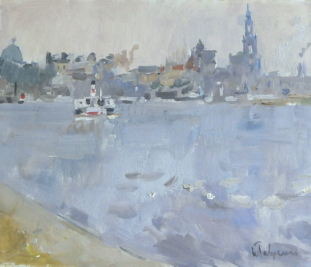 «На Эльбе», 1968, Лавренко Б.М.