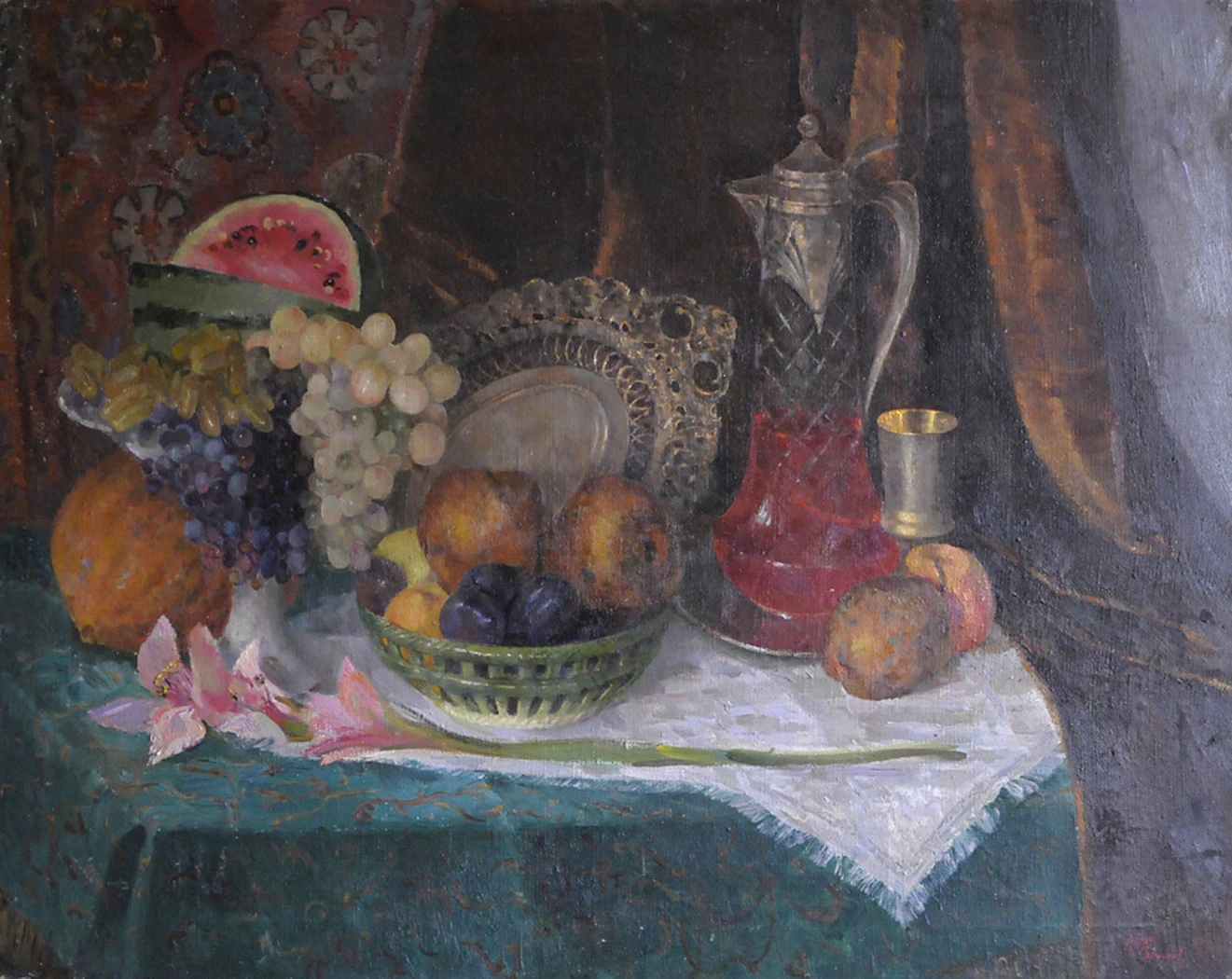 «Натюрморт с фруктами», 1958, Румянцева К. А.