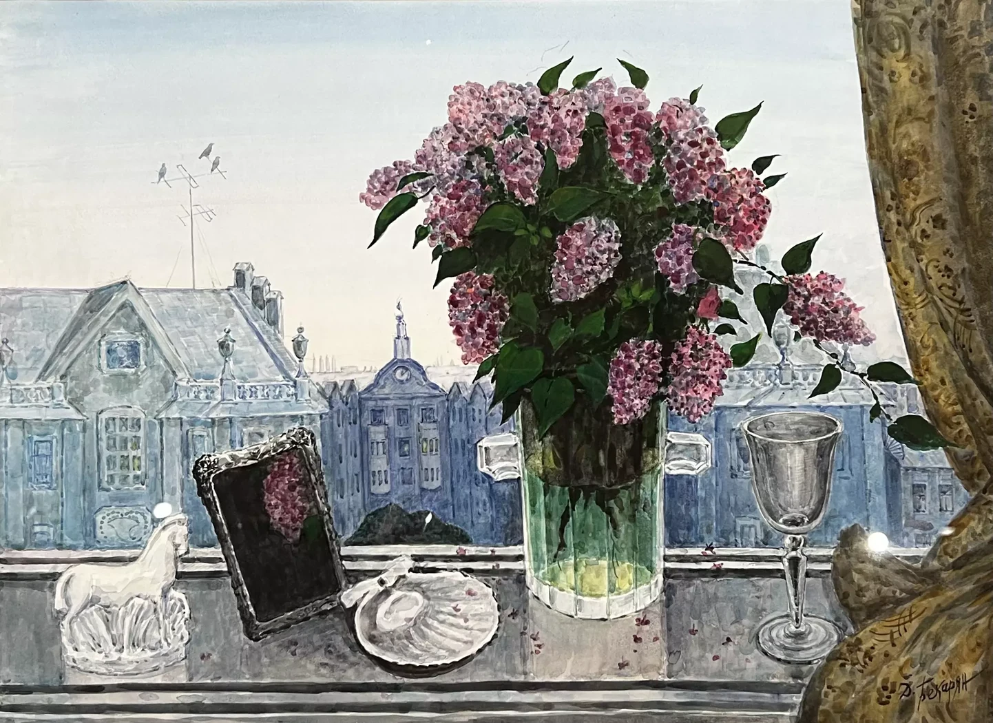 «Сирень. Белая ночь», Бекарян Дзовинар Аровна, художник, купить картину