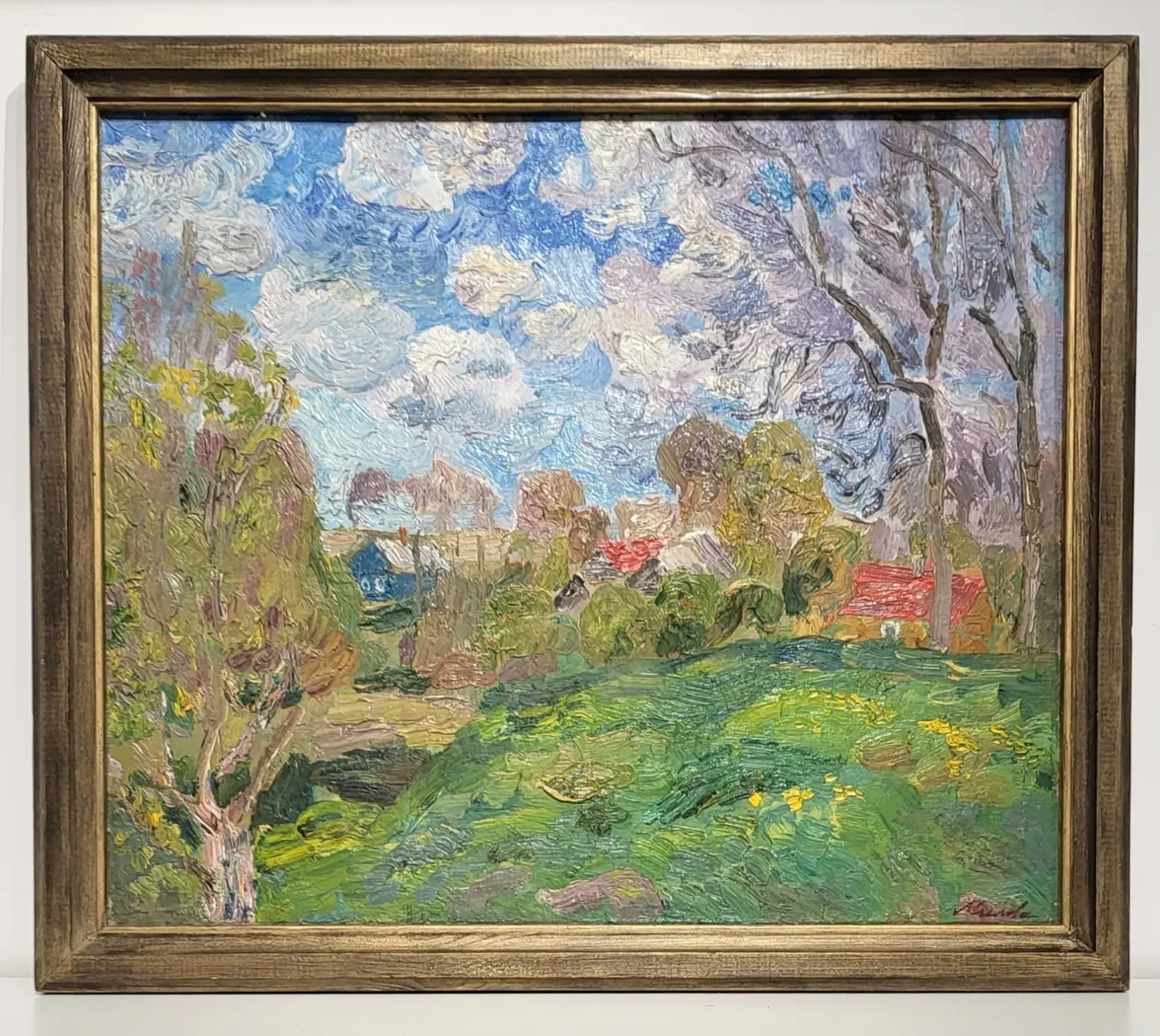 «Облака», Милова Лидия Александровна, художник, купить картину, купить, работы, аукцион, живопись, галерея ОПХ, Bidspirit, бидспирит, магазин