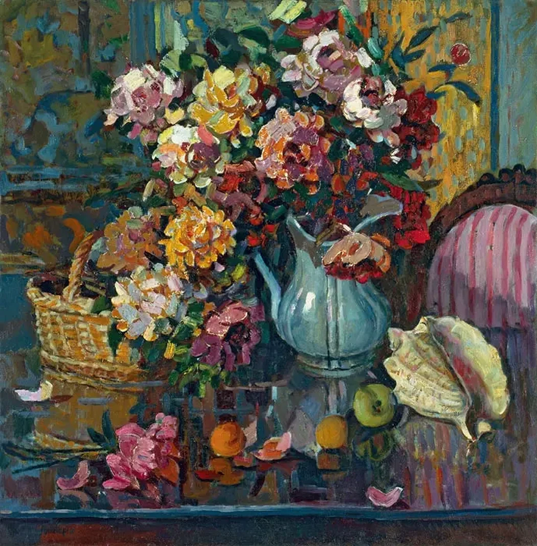 «Пионы», Альберти Пётр Филиппович, художник, купить картину, купить, работы, аукцион, живопись, галерея ОПХ, Bidspirit, бидспирит, магазин, выставка