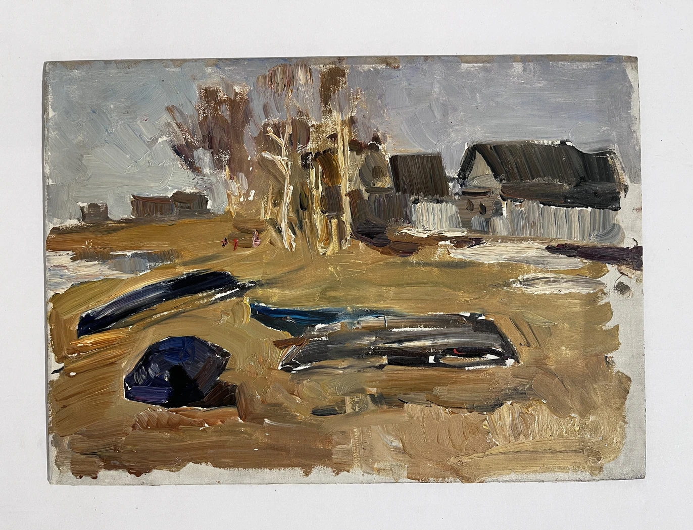 «Лодки на берегу», Тюленев Виталий Иванович, художник, купить картину