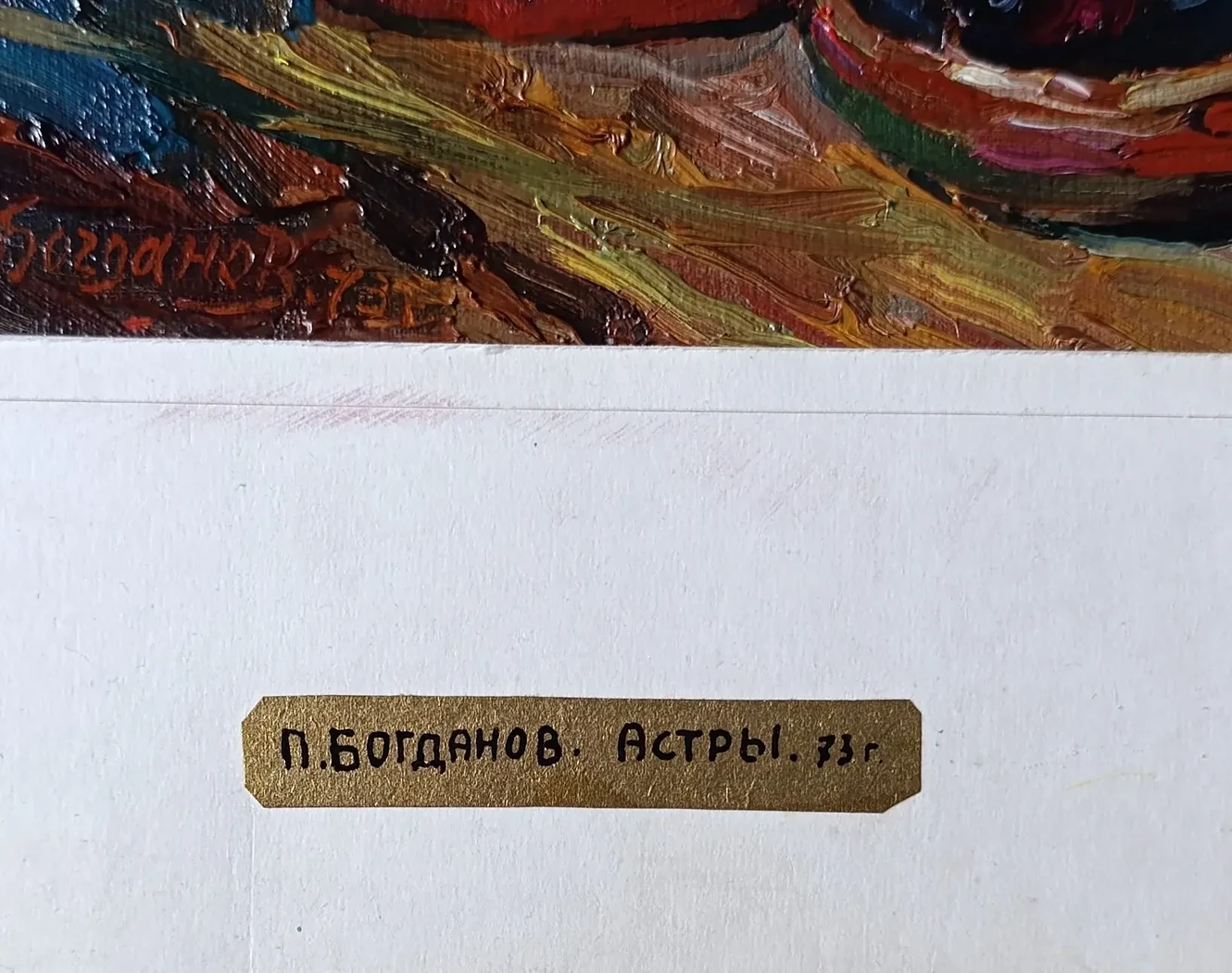 «Астры» Богданов П.Н.