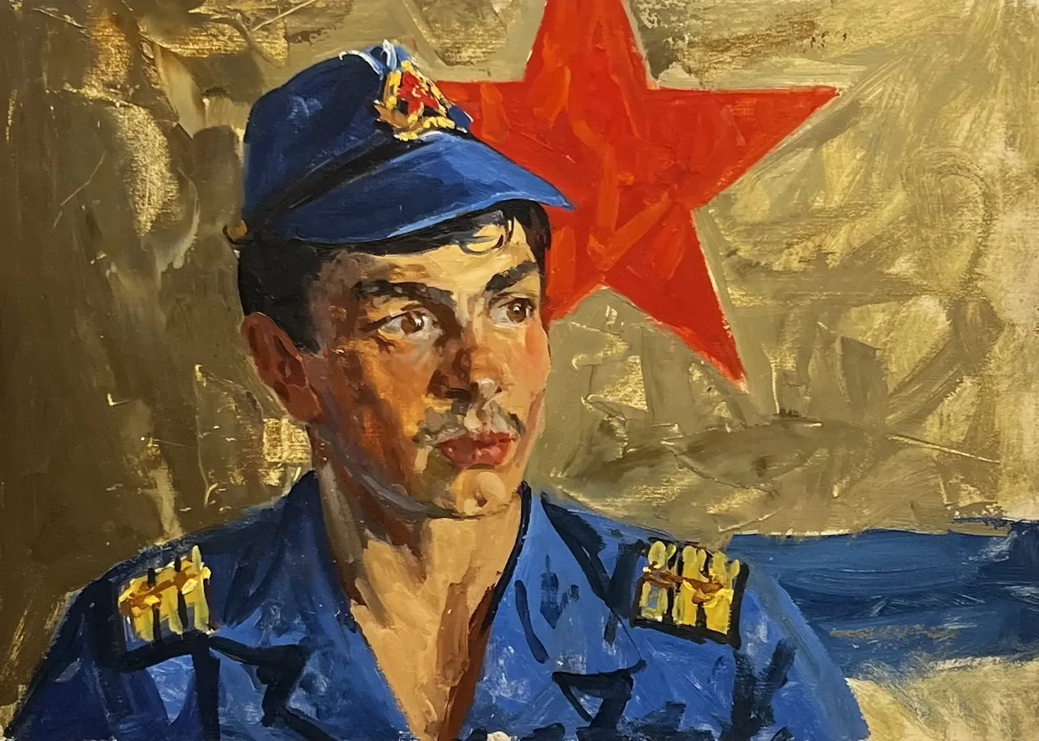 «Портрет курсанта», Яркин Владимир Петрович, художник, купить картину, купить, работы, живопись, выставка «Полюса живописи», галерея ОПХ