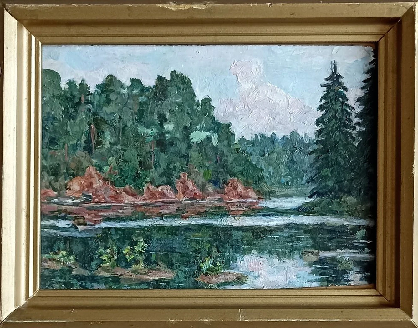 «Перед плотиной. р. Оредеж» Шретер Г.Л.