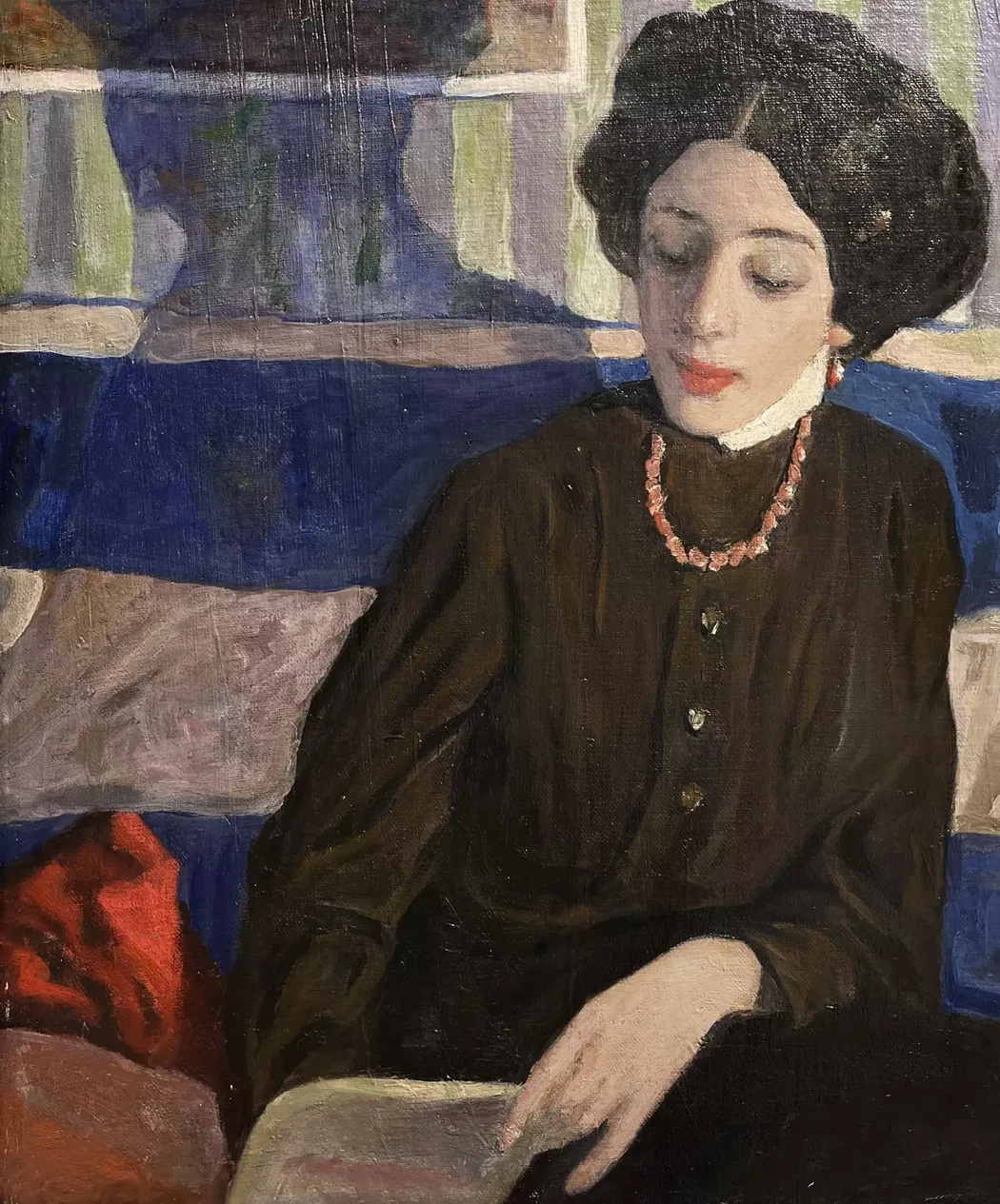 «Портрет женщины с кораллами», Вахрамеев Александр Иванович, художник, купить картину