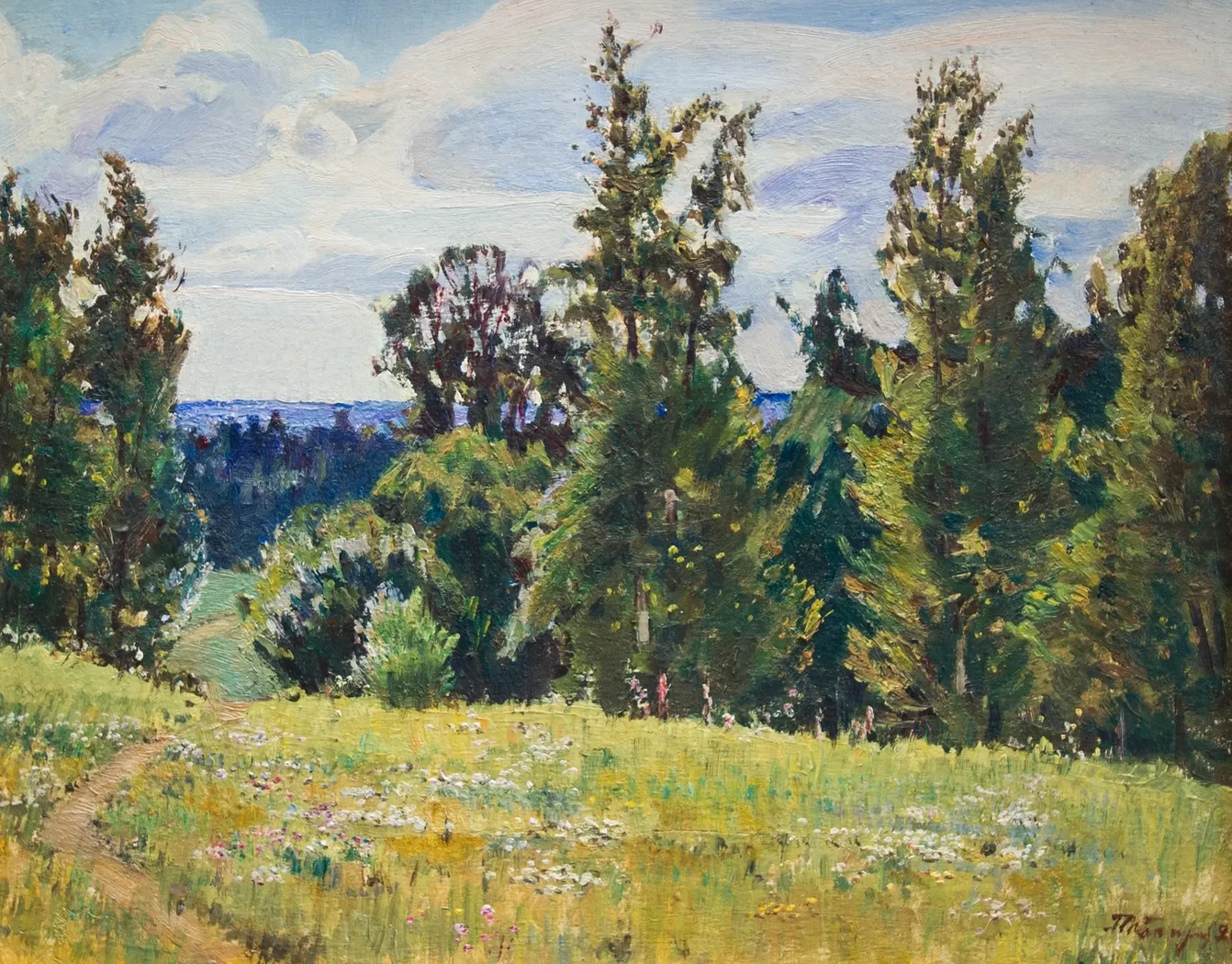 «Опушка», Татаринов Герман Алексеевич, художник, купить картину, купить, работы, аукцион, живопись, галерея ОПХ, Bidspirit, бидспирит, магазин, выставка