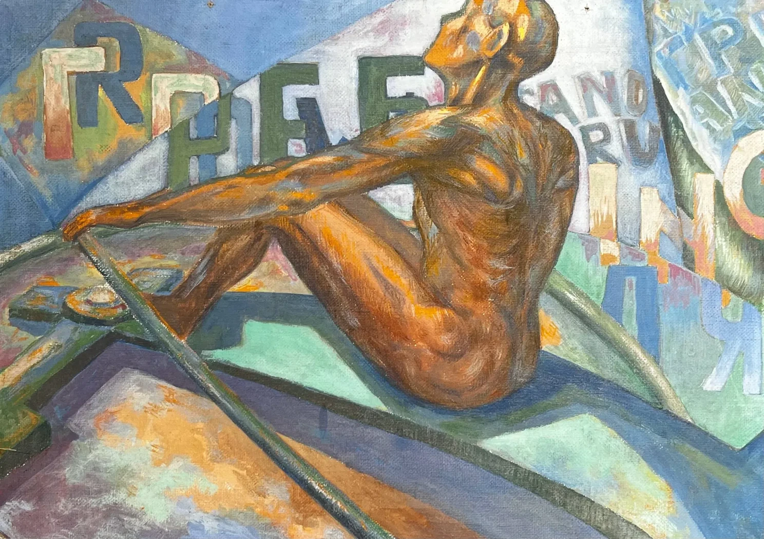 «Гребец», художник, купить картину, купить, работы, аукцион, живопись, галерея ОПХ, Bidspirit, бидспирит, магазин
