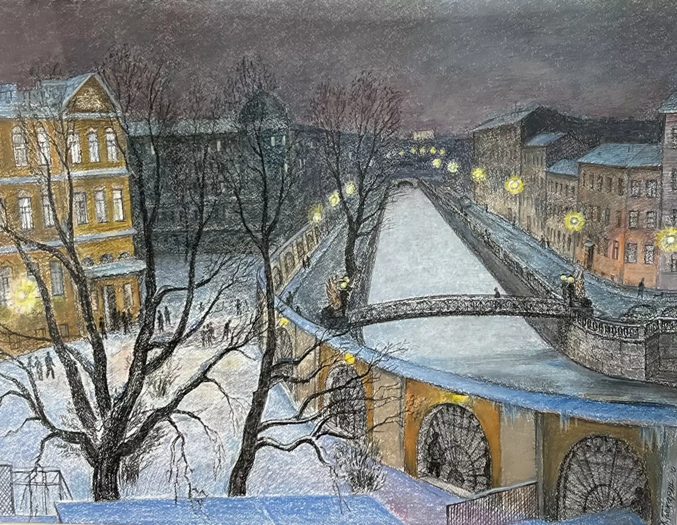 «Зимний город», Бекарян Дзовинар Аровна, художник, купить картину
