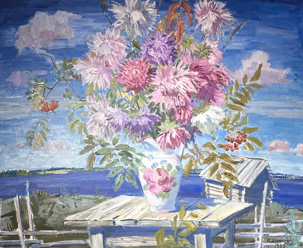 «Осень. Голубые тени», Шаманов Борис Иванович, художник, купить картину