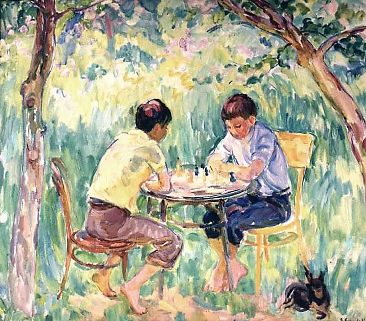 «Мальчики в саду», Антипова Е.П.