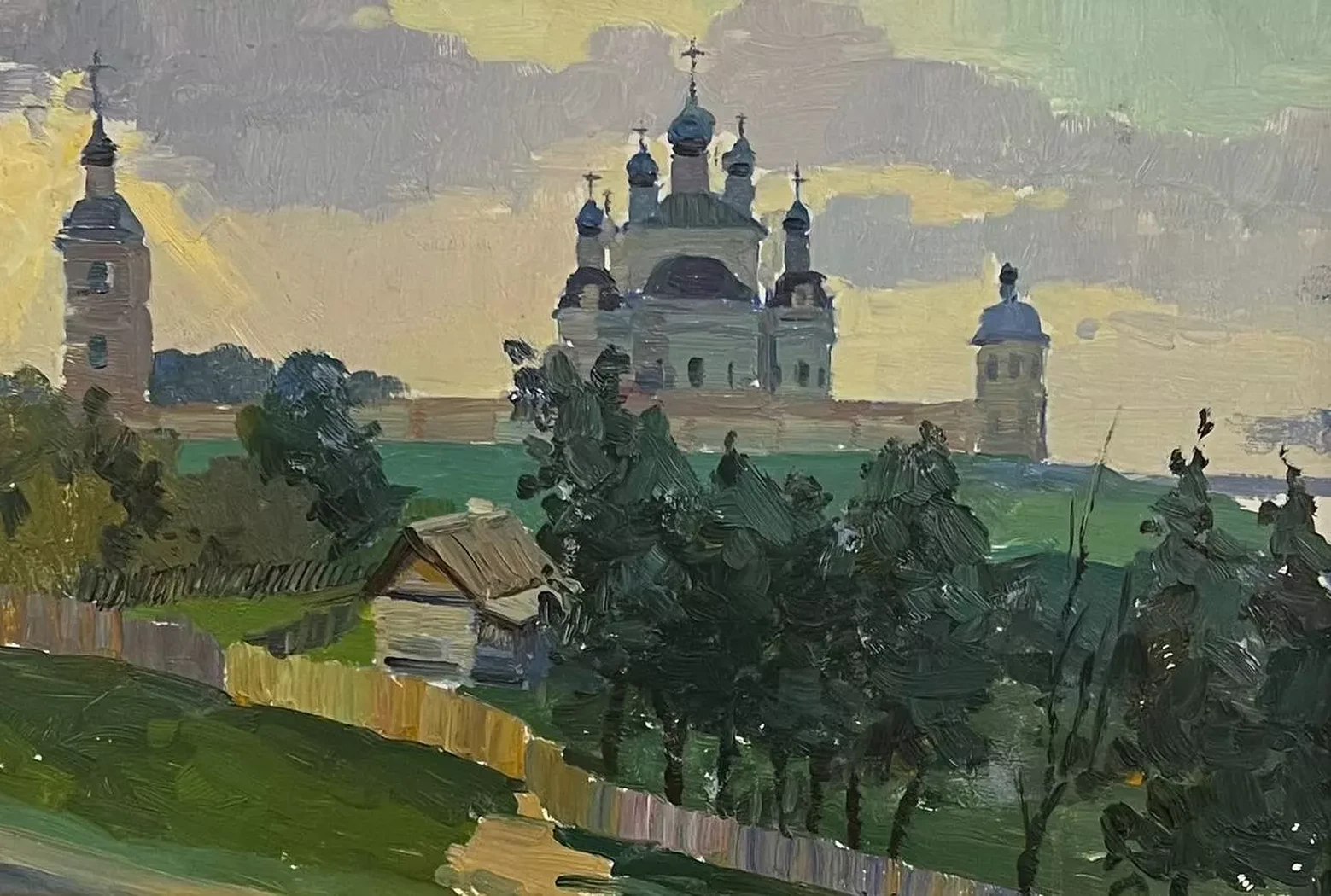 «Переславль-Залесский», Падва Ефим Давыдович, художник, купить картину, купить работы, галерея ОПХ, выставка «Мастерская - Ленинград» Ефим Падва и его любимый город