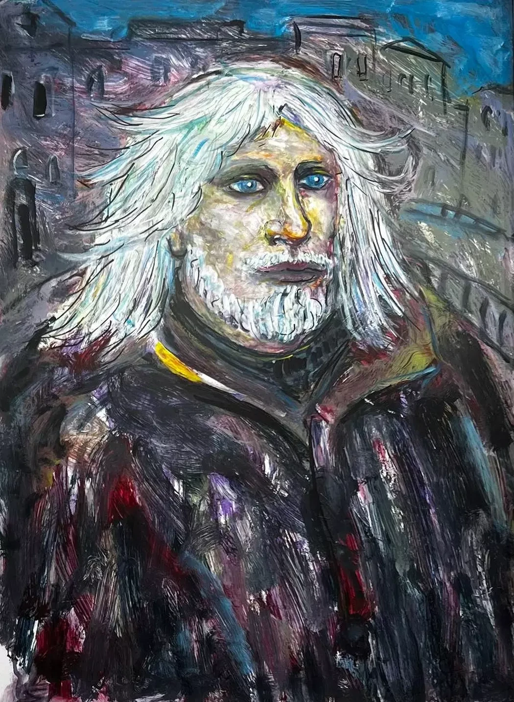 «Автопортрет», Гиндпер Евгений Анатольевич, художник, живопись, графика, выставка, галерея ОПХ, выставка «Автопортреты» – XXVIII Международного фестиваля искусств «Сергей Осколков и его друзья»