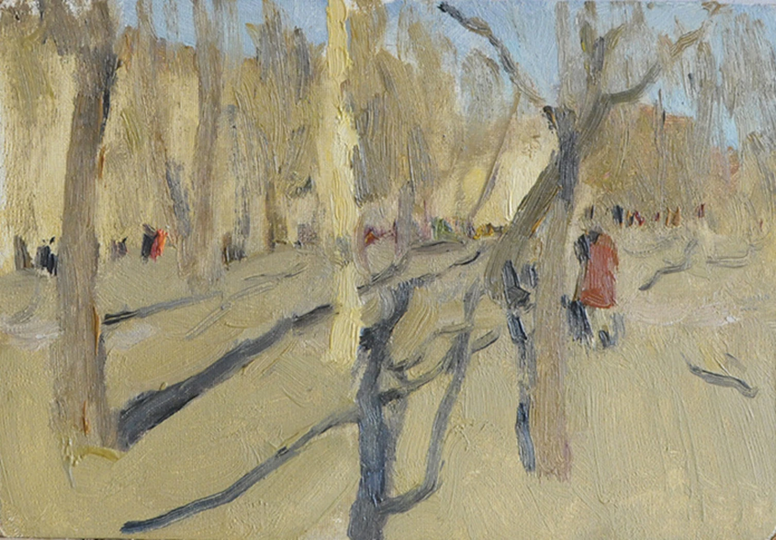 «Большой проспект Васильевского острова», 1963, Лебедев Ю. А.