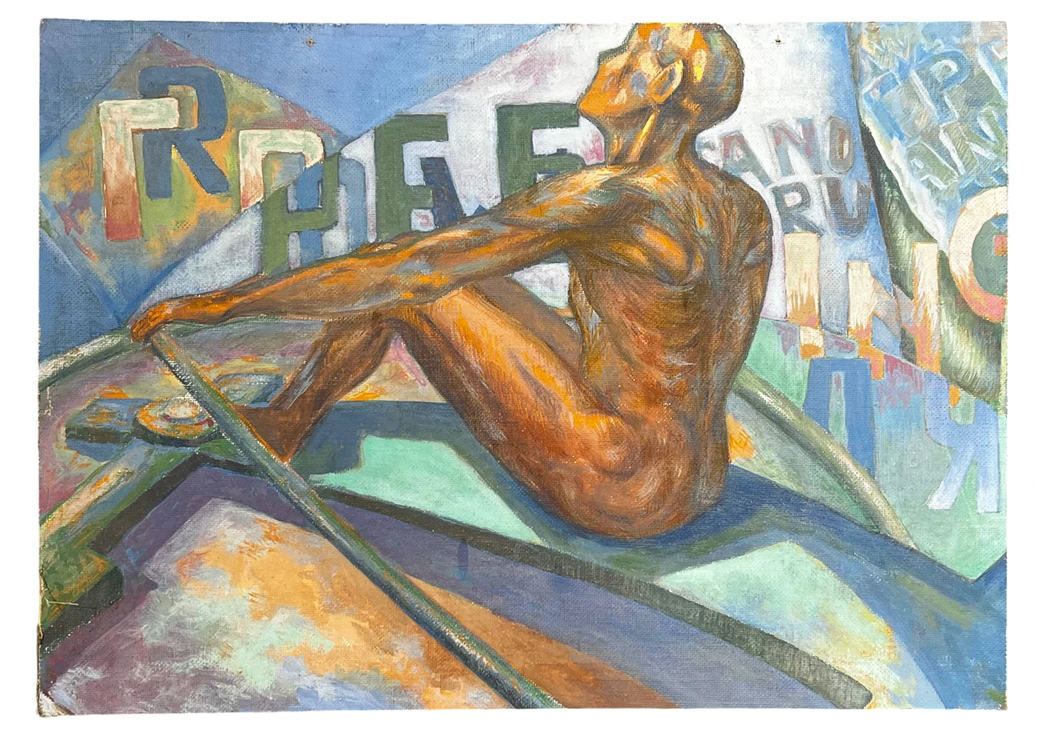«Гребец», художник, купить картину, купить, работы, аукцион, живопись, галерея ОПХ, Bidspirit, бидспирит, магазин