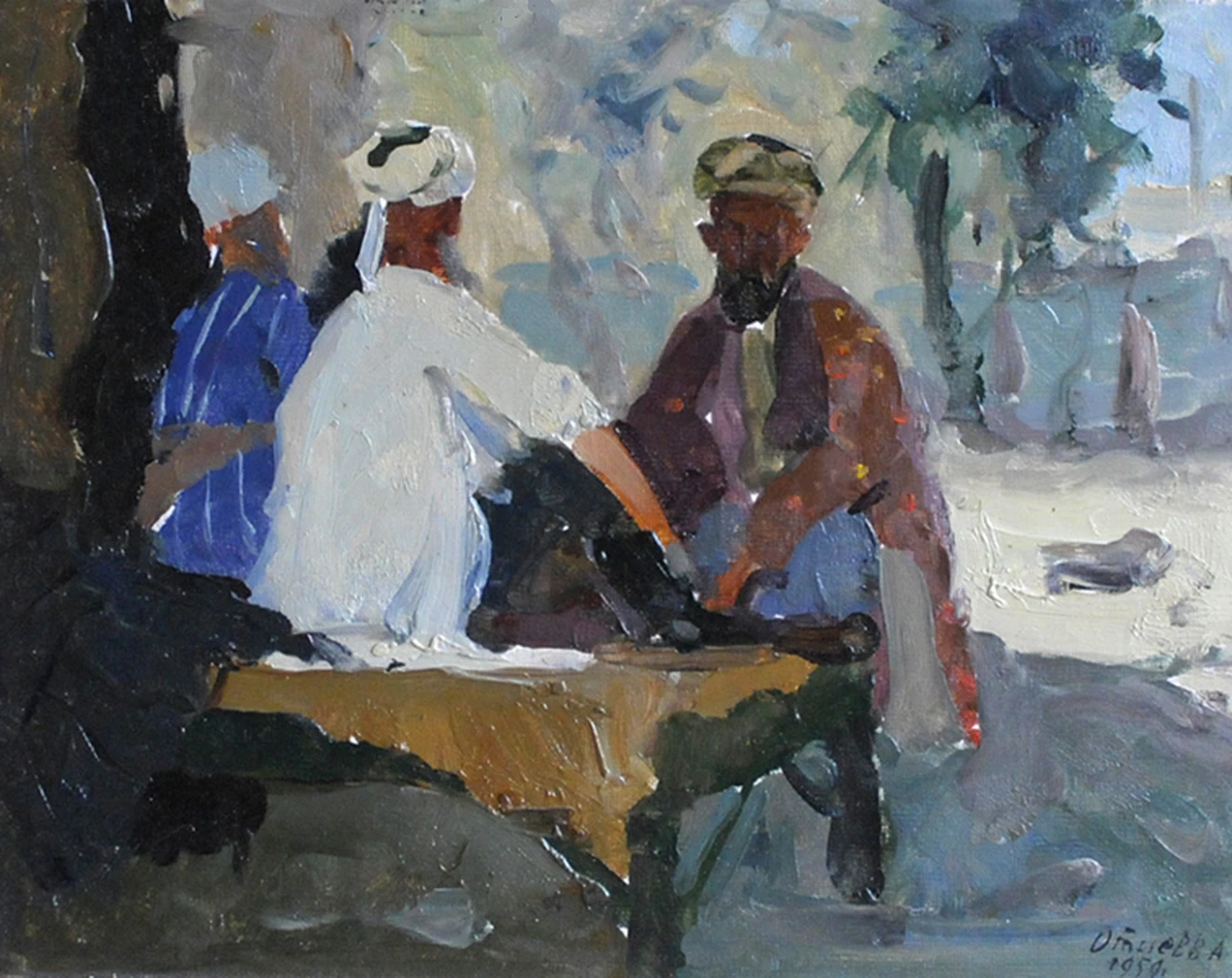 «Самарканд. Чайхана.», 1959, Отиев В.А.
