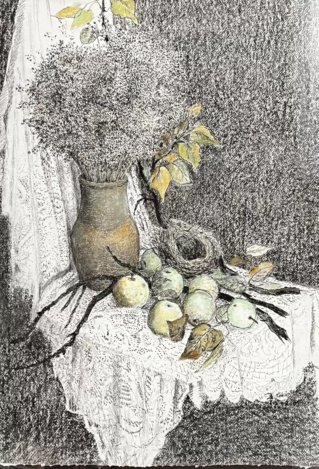 «Натюрморт с яблоками», Бекарян Дзовинар Аровна, художник, купить картину
