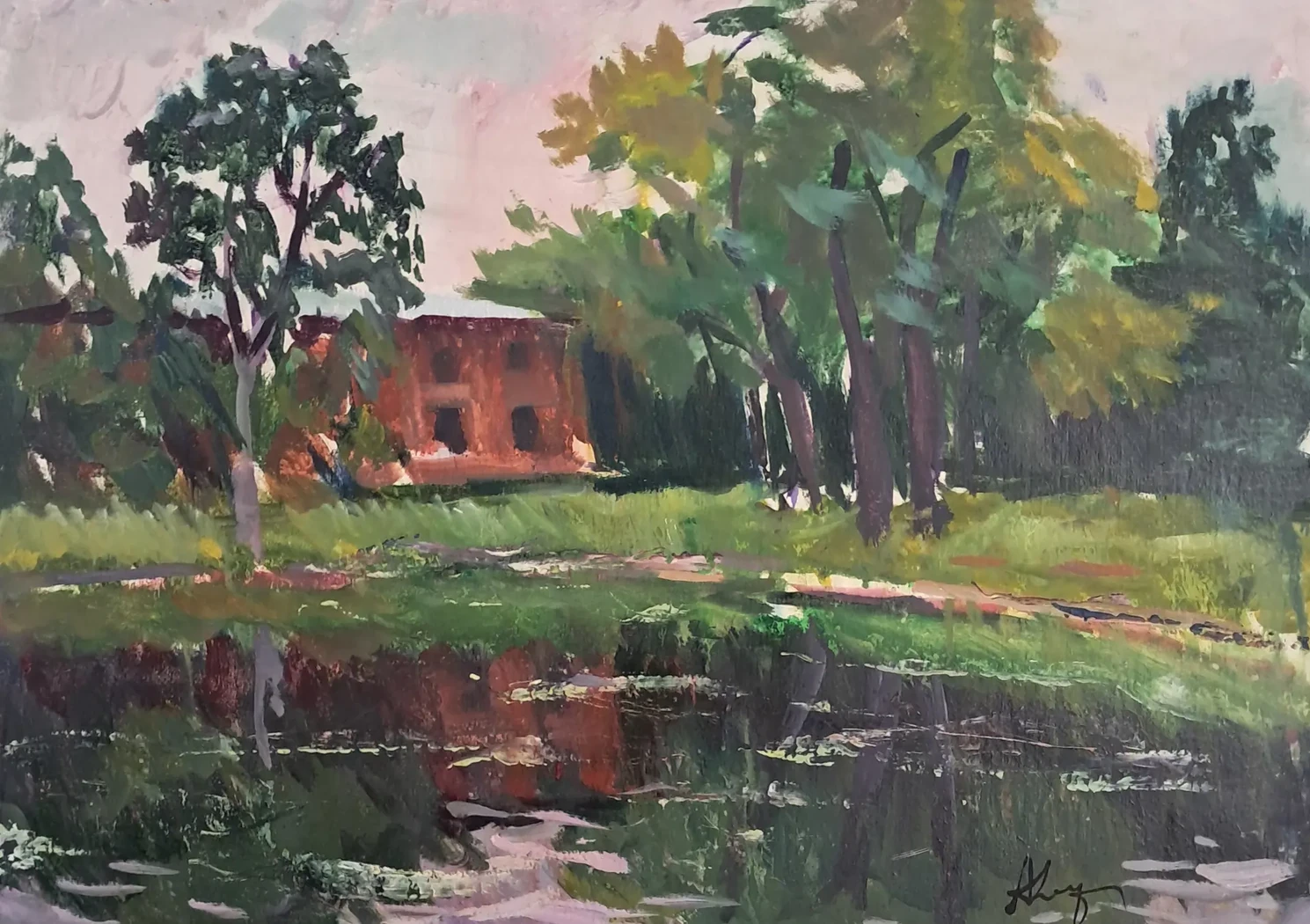 «В парке. Каменный остров», Коровяков А.П., купить картину.