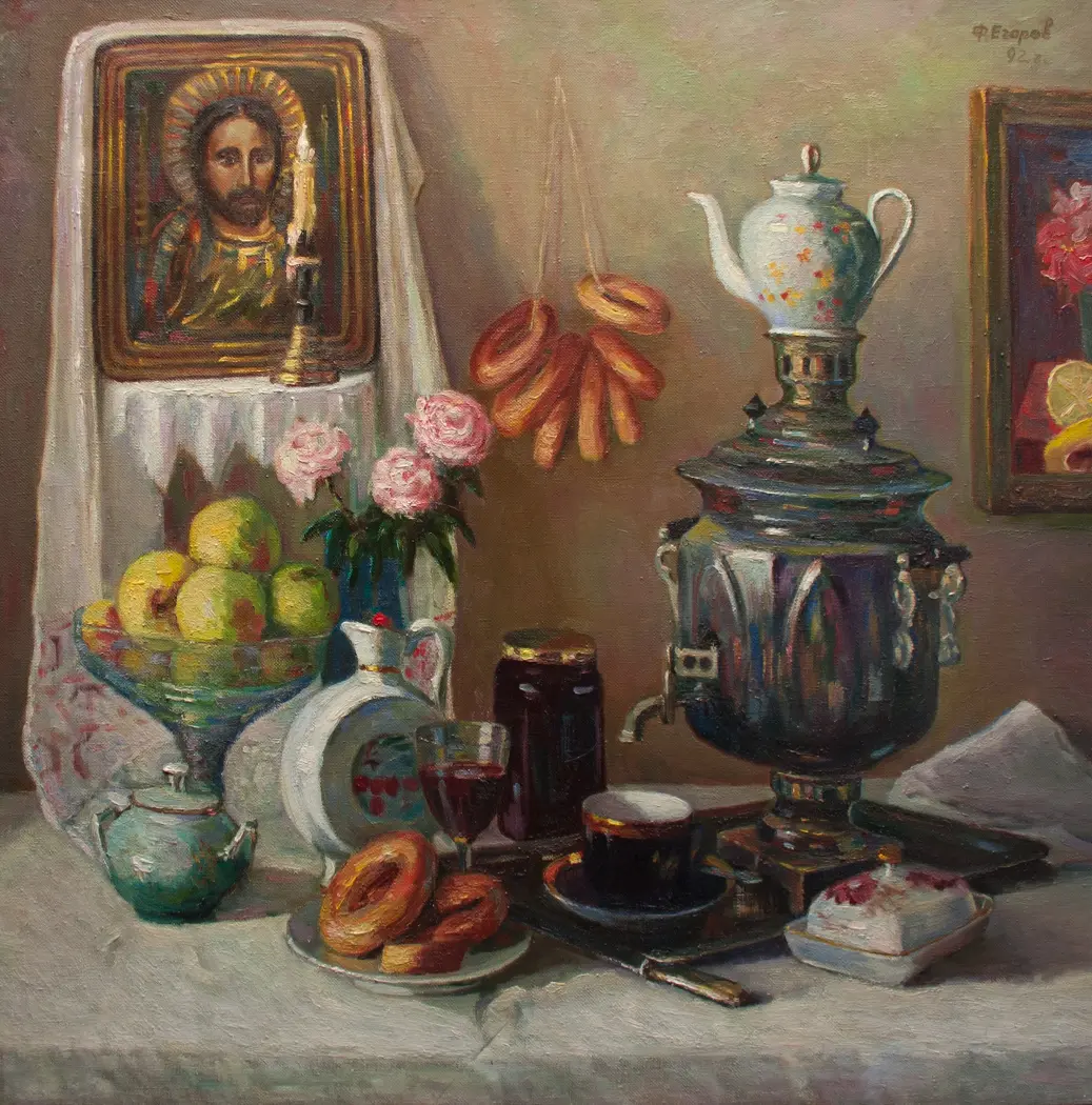 «К чаю», Егоров Федор Иванович, художник, купить картину