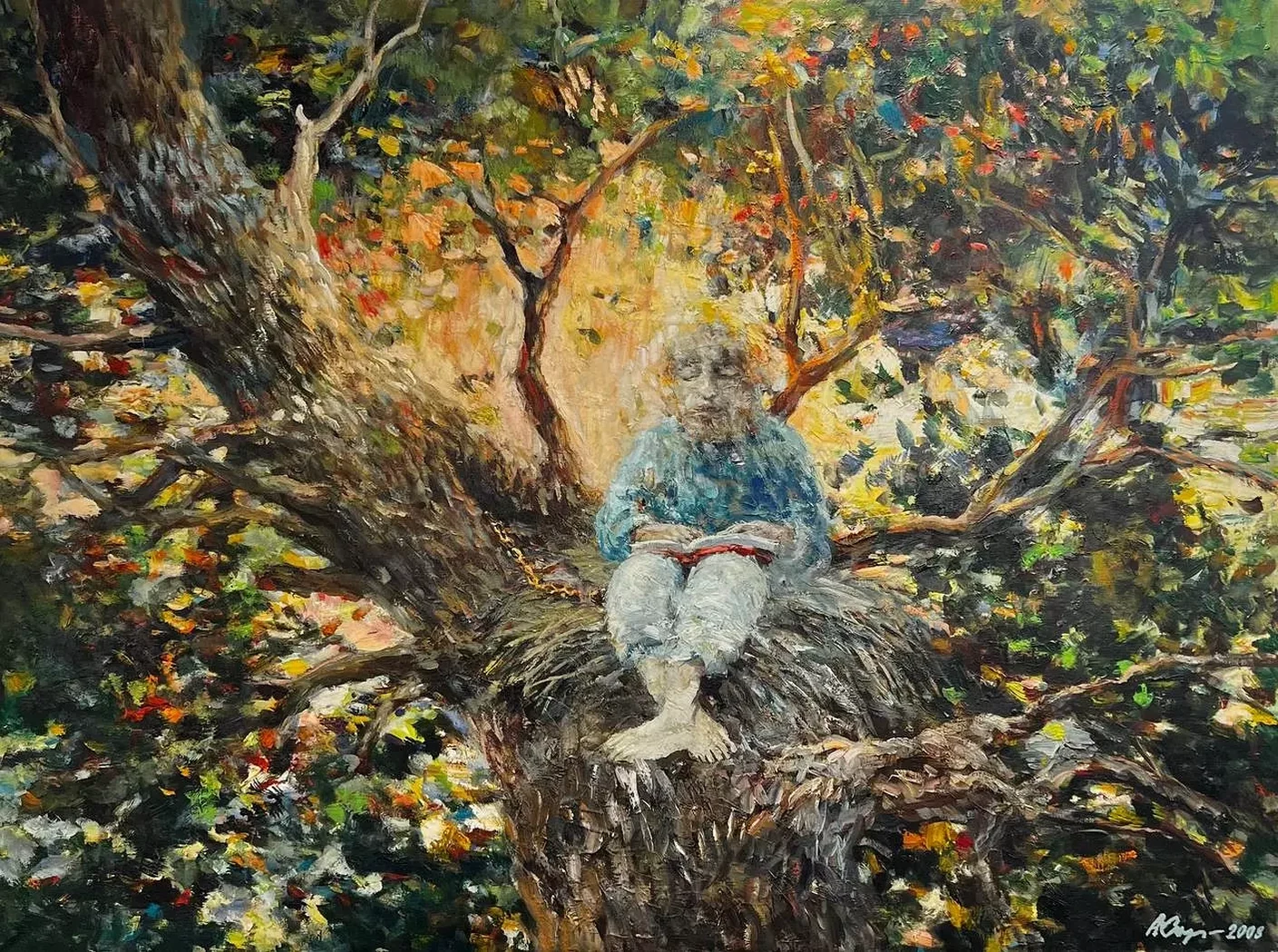 «Сон», Софьин Андрей Алексеевич, художник, живопись, графика, выставка, галерея ОПХ, выставка «Автопортреты» – XXVIII Международного фестиваля искусств «Сергей Осколков и его друзья»