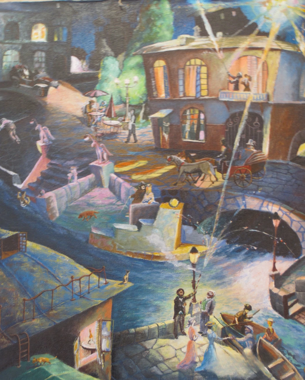 «Летняя ночь начала века», 2000 г., Рабецкий С., купить картину.