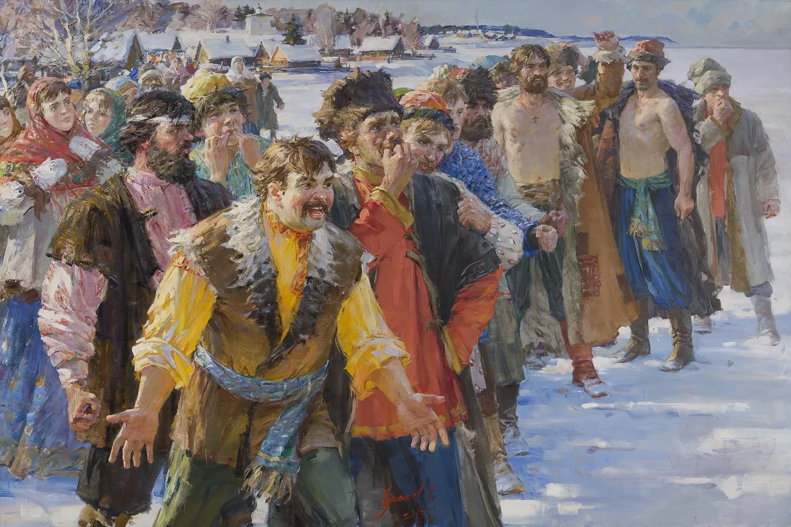 «Молодецкий свист. Трилогия "Стенка на стенку"», Гукасов Григорий Андреевич, купить картину.