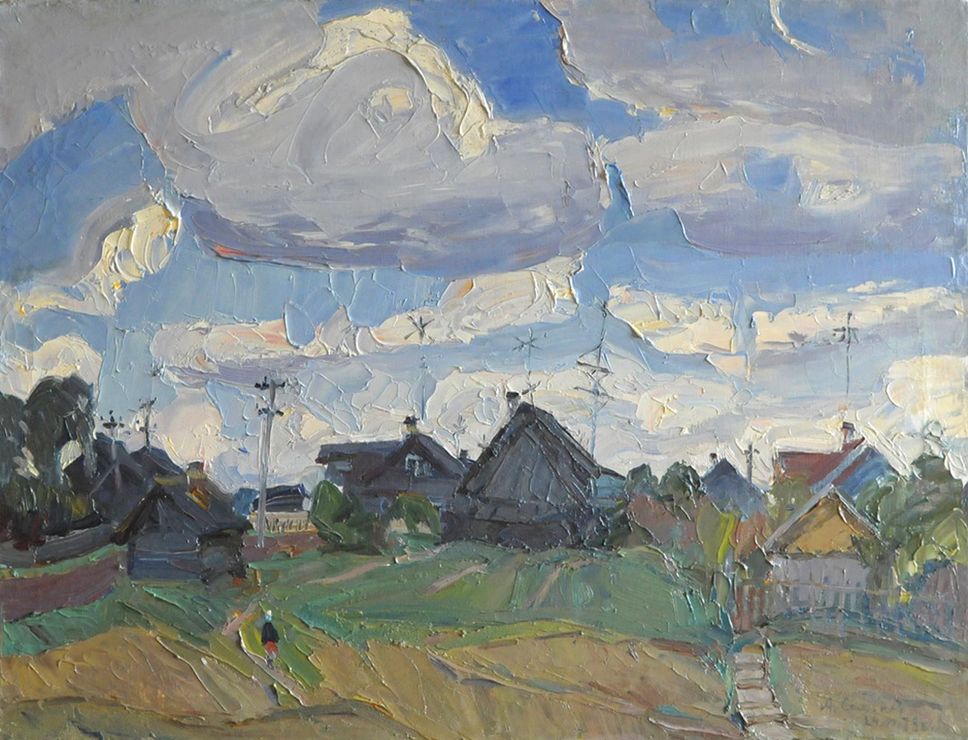 «Облачный день в Грязно», 1979, Семенов А.М.
