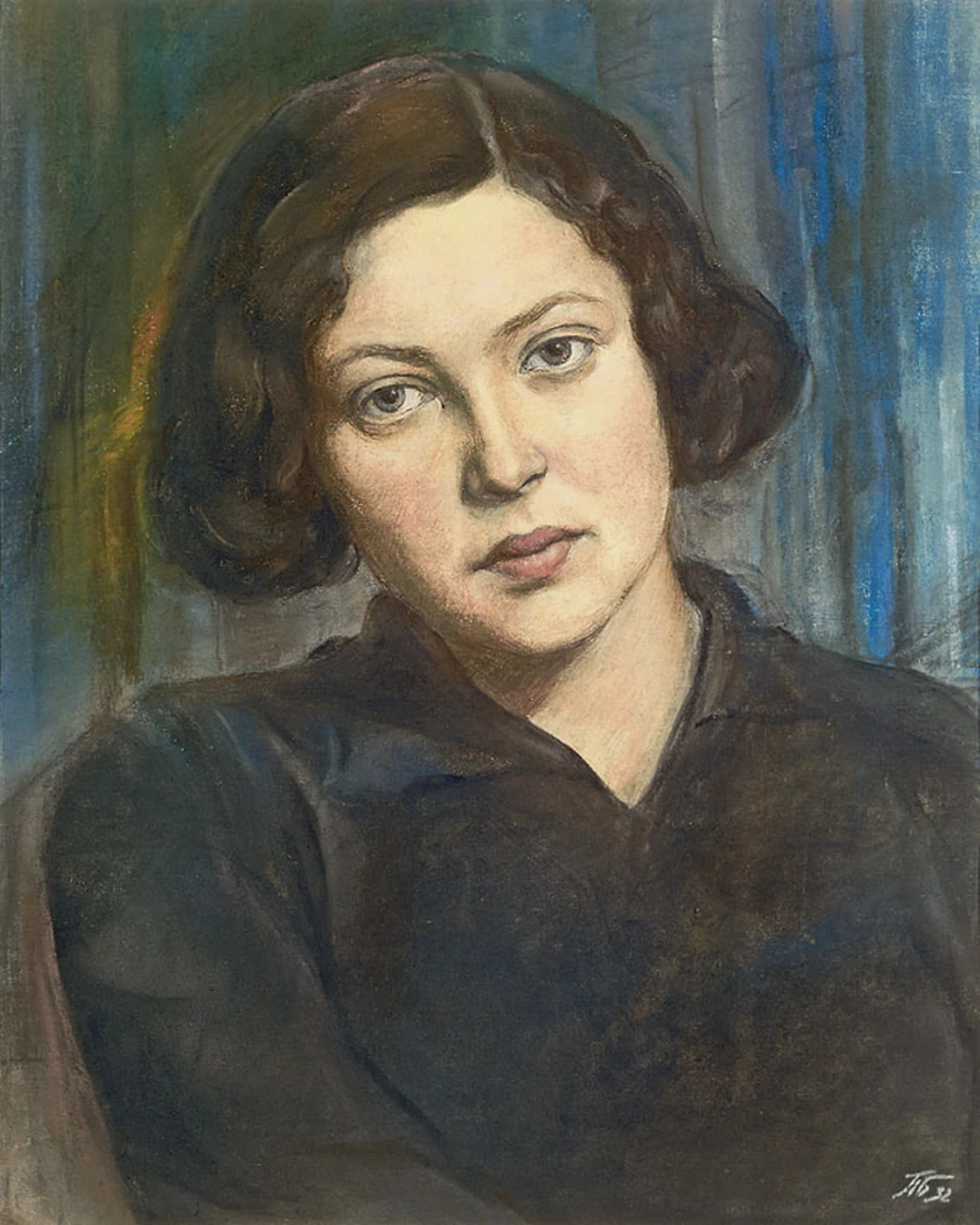 «Портрет молодой женщины (Т. Мясоедова)», 1932, Белоусов П.П.
