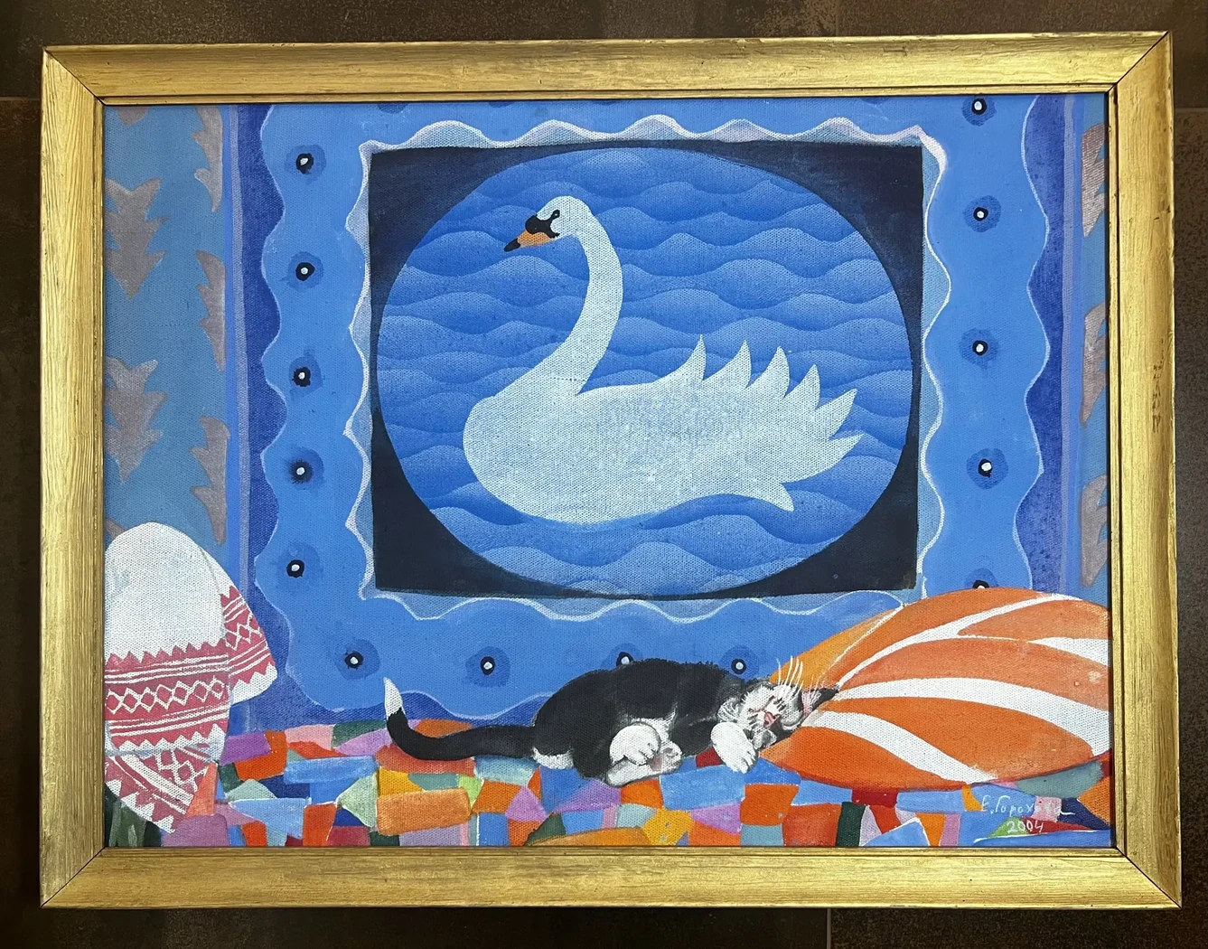 «Послеобеденный сон», Горохова Е.К., художник, купить картину, купить, работы, аукцион, живопись, галерея ОПХ, Bidspirit, бидспирит, магазин