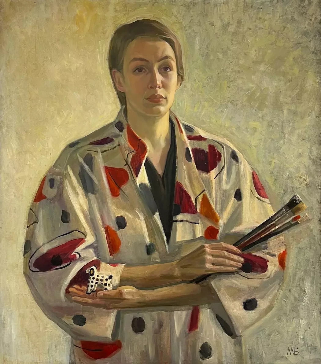 «Автопортрет», Бусарева Марина Юрьевна, художник, живопись, графика, выставка, галерея ОПХ, выставка «Автопортреты» – XXVIII Международного фестиваля искусств «Сергей Осколков и его друзья»