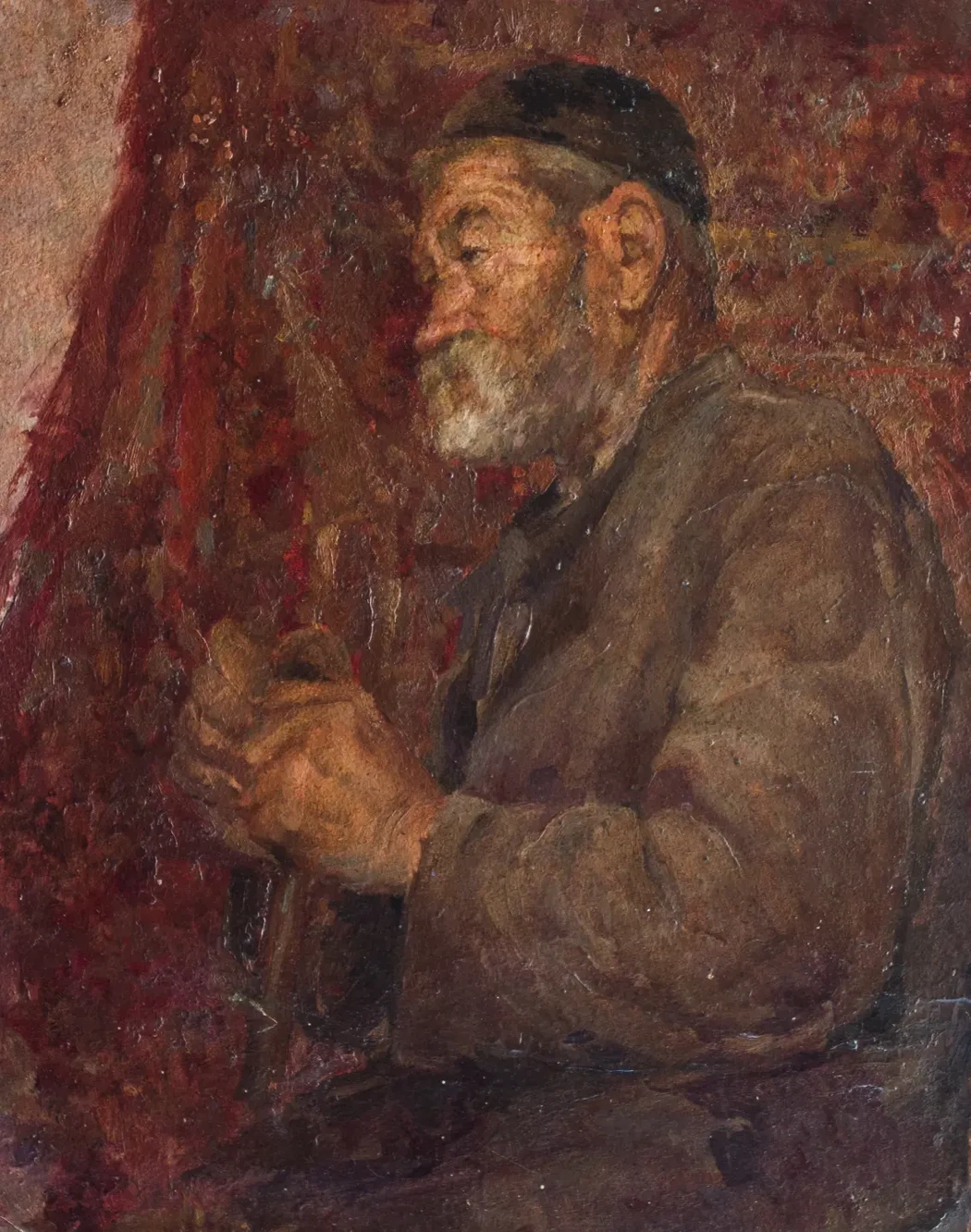 «Портрет узбека», Зачиняев Василий Никитович, художник, купить картину, купить, работу, живопись, аукцион, галерея ОПХ, портрет, соцреализм, бидспирит, Bidspirit