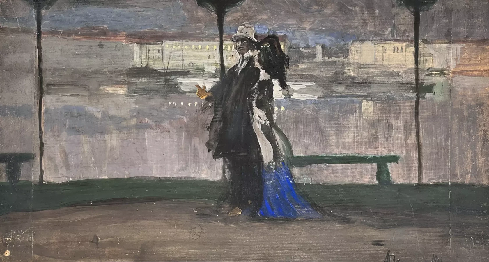 «Гуляющие на Малой Невке», Вахрамеев Александр Иванович, художник, купить картину