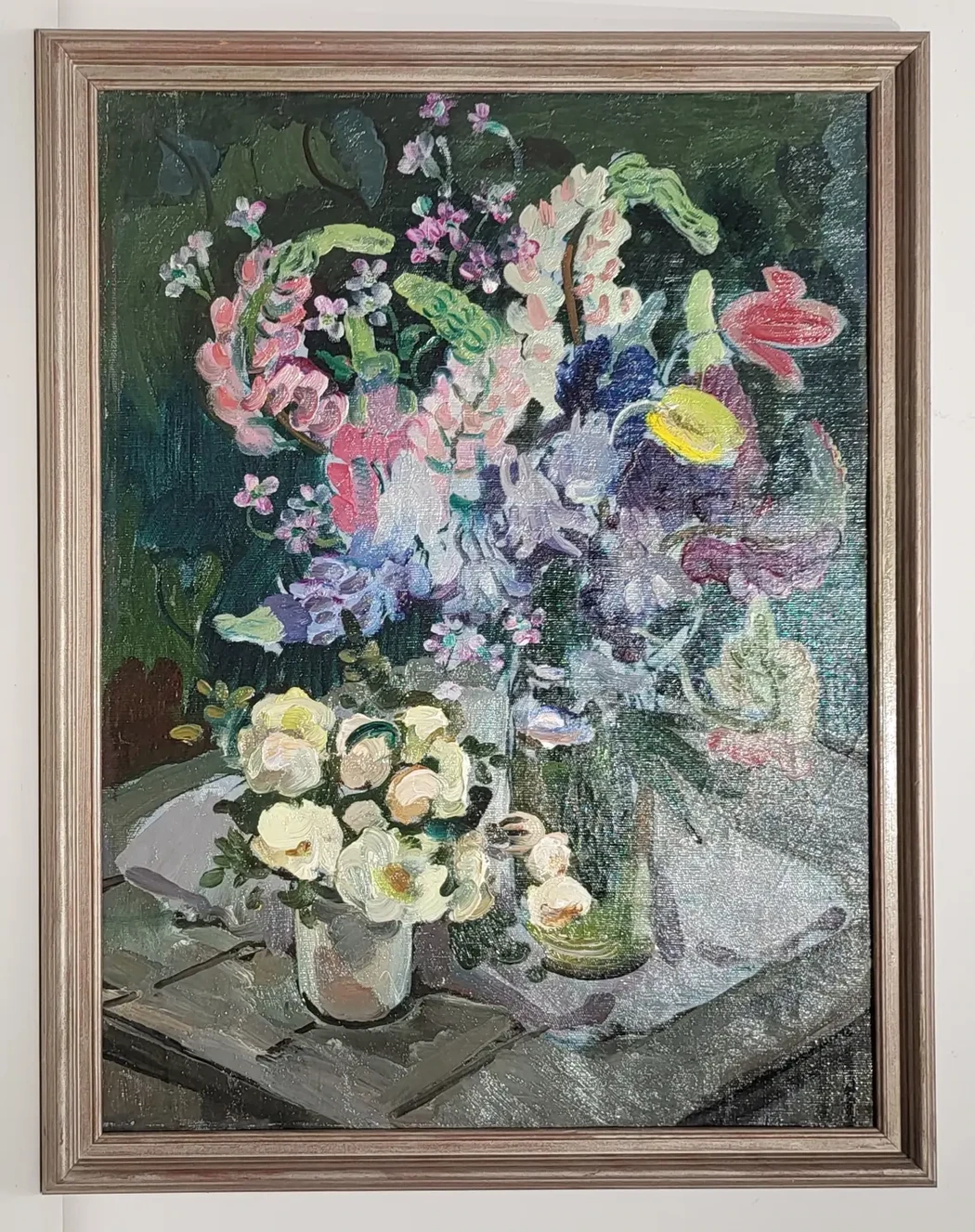 «Цветы», Скуинь Елена Петровна, художник, купить картину, купить, работы, аукцион, живопись, галерея ОПХ, Bidspirit, бидспирит, магазин, выставка