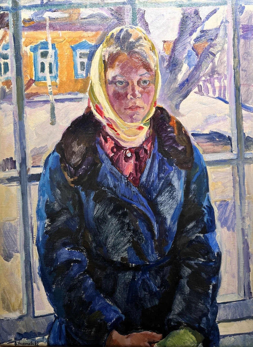 «Девушка из Переславля», Антипова Евгения Петровна, картина, живопись