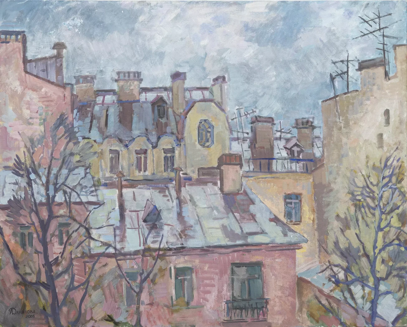 «Петербургские крыши», Корнильева Анна Владимировна, художник, купить картину