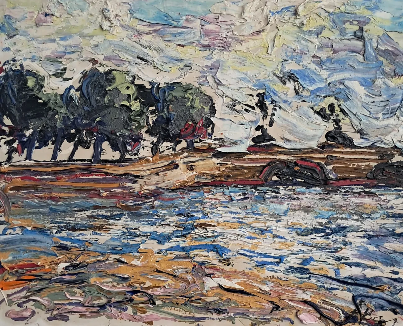 «У Петропавловки», Коровяков А.П., купить картину.